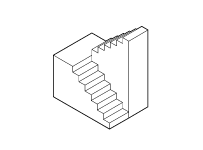 Curved or turning staircase